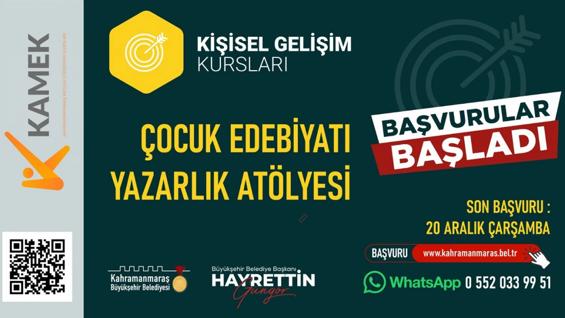 Çocuk Edebiyatı Yazarlık Atölyesi'nde başvurular başladı