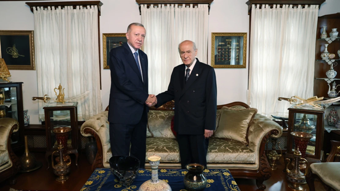 Cumhurbaşkanı Erdoğan ve Bahçeli görüşmesi