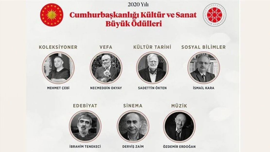 Cumhurbaşkanlığı Kültür ve Sanat Büyük Ödülleri sahiplerini buldu