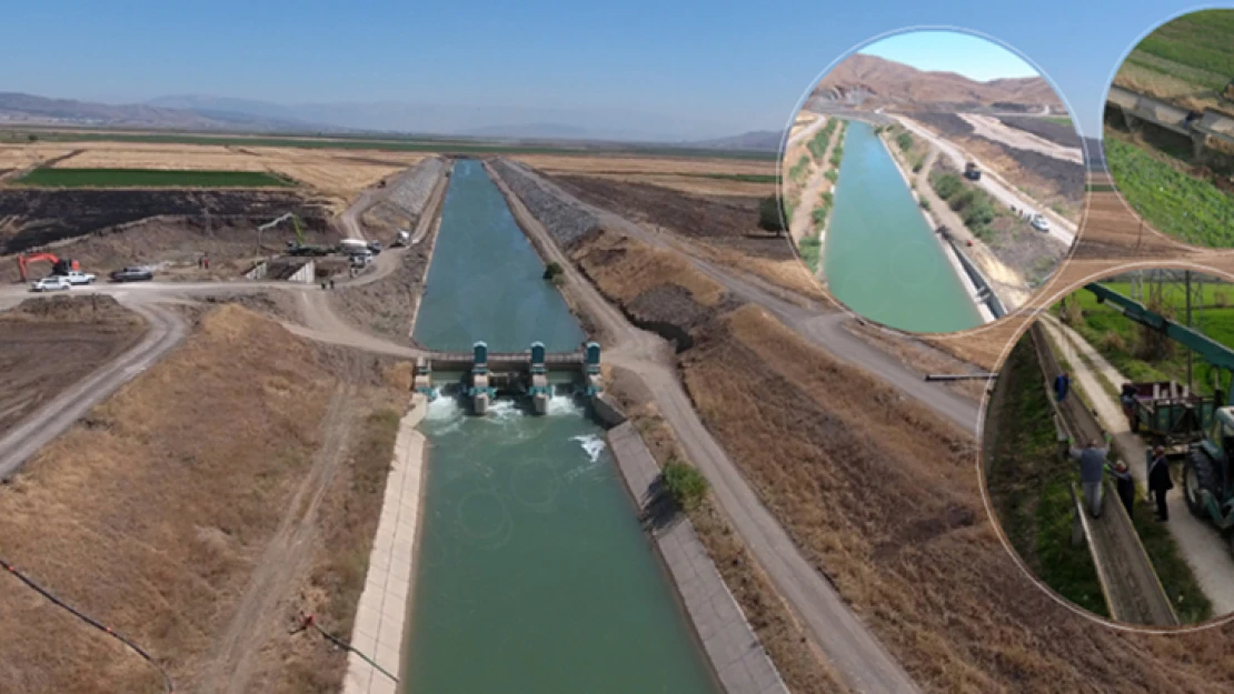 Deprem bölgelerindeki tarım alanları suyla buluşuyor