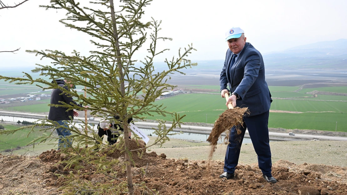 Deprem şehitleri anısına fidanlar Kahramanmaraş'ta toprakla buluştu