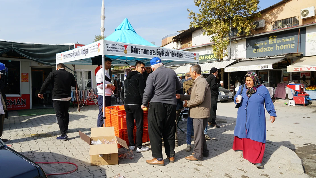 Derepazarı'nda gönülleri ısıtan ikram