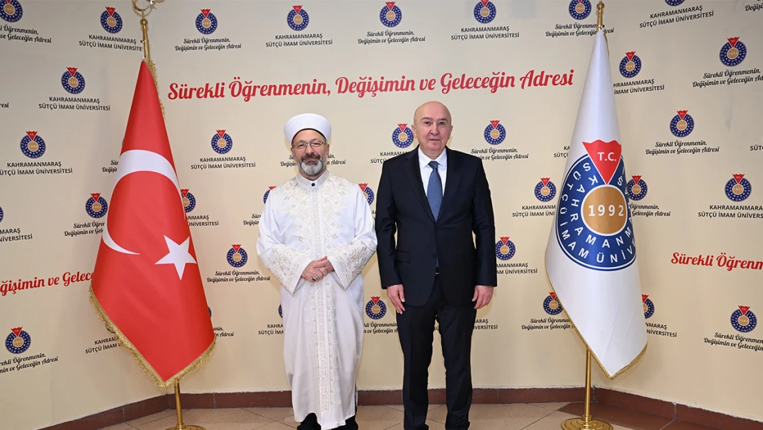 Diyanet İşleri Başkanı Erbaş, Kahramanmaraş'ta