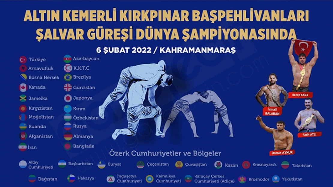 Dünya Güreş Şampiyonası Kahramanmaraş'ta başladı