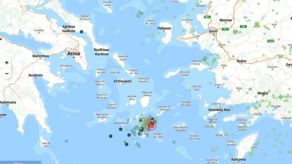 Ege Denizi'nde peş peşe deprem