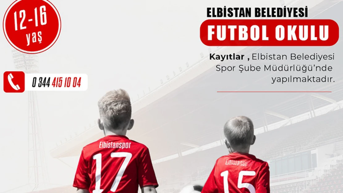 Elbistan Belediyesi'nden futbol ve POMEM kursu