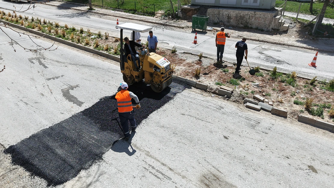 Elbistan'ın Güvenlik Caddesi'nde çalışma