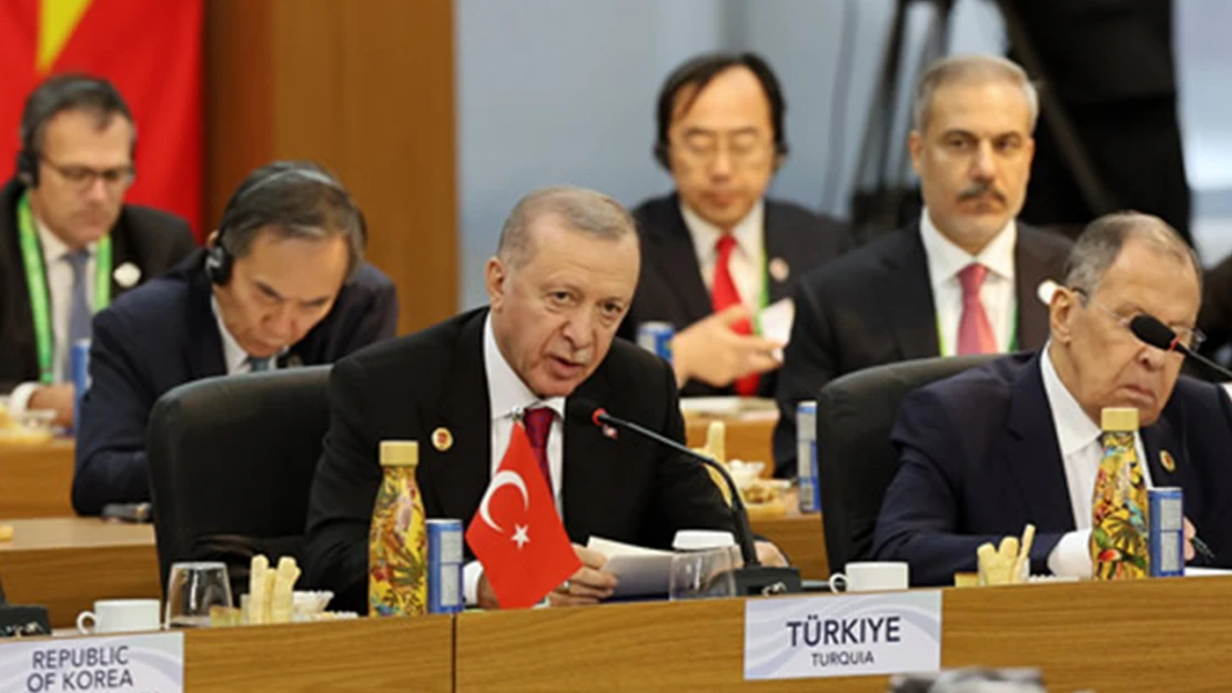 Erdoğan G20 Zirvesi'nden seslendi! Gazze'de derhal ateşkes sağlanmalı