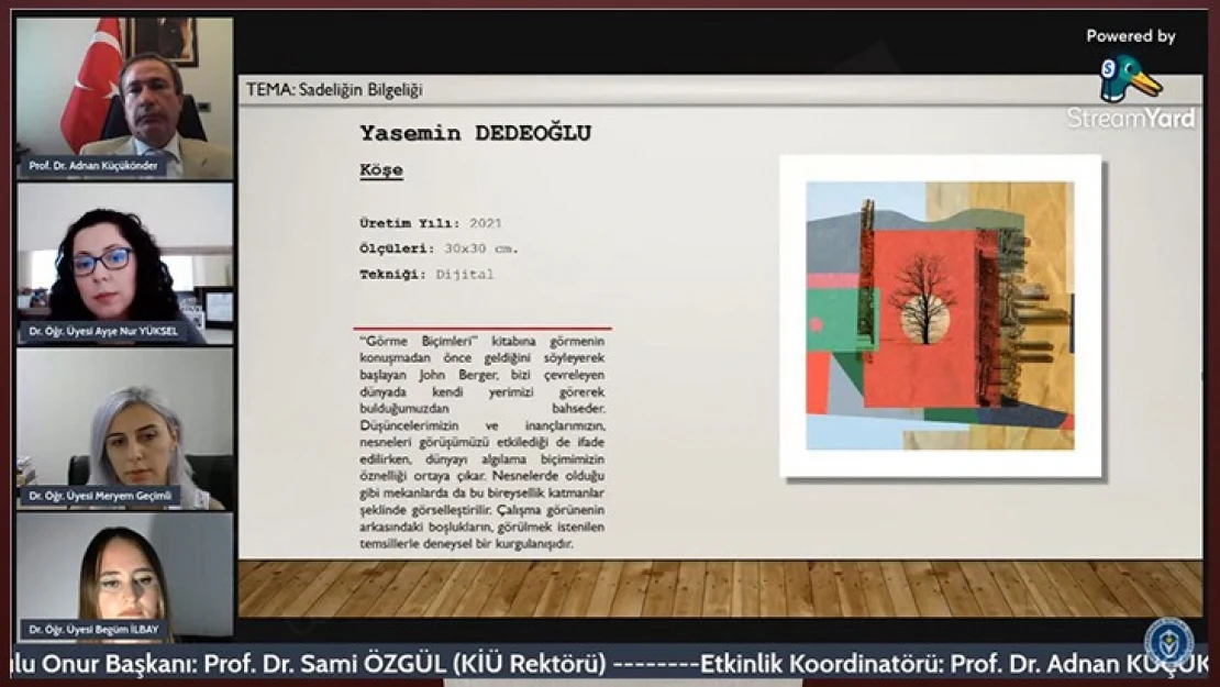 EXPO2023 etkinlikleri kapsamında düzenlenen çevrim içi karma sergi açıldı