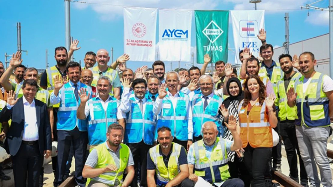 Gebze Osb-Darıca Sahil Metro Hattı'nda ilk ray kaynağı