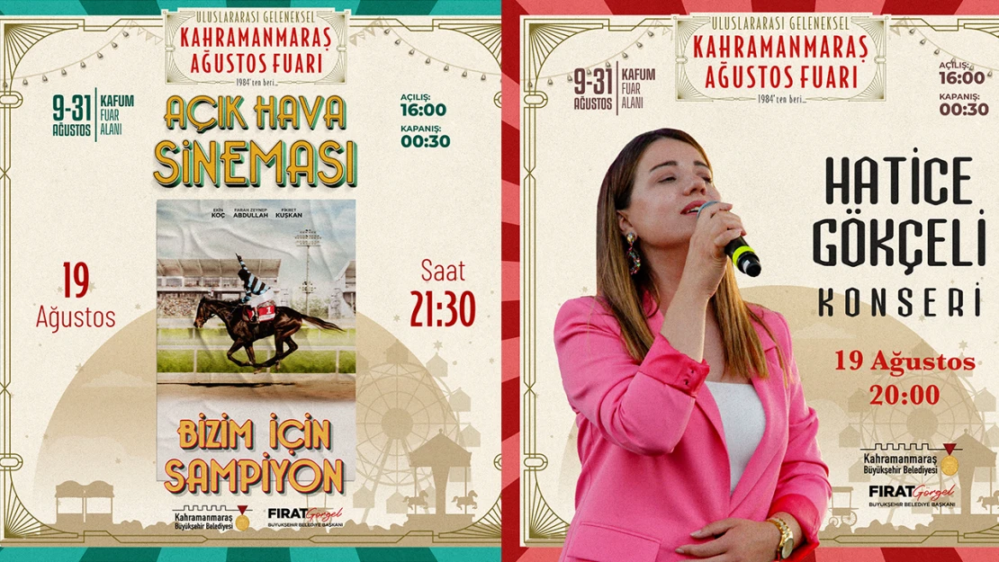 Geleneksel Ağustos Fuarı'nda yarın sanat ve sinema rüzgârı esecek