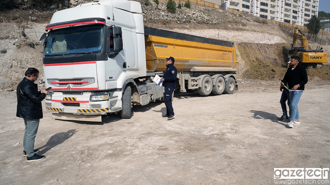 Hafriyat araçlarına Kahramanmaraş'ta sıkı denetim