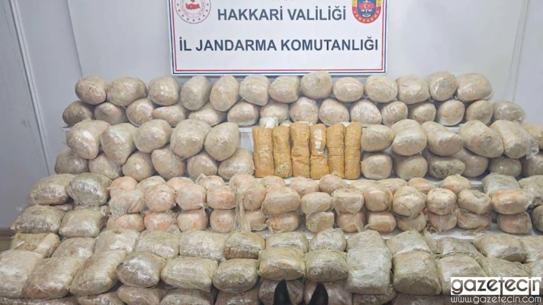 Hakkari'de uyuşturucu operasyonu 175,5 kg esrar ele geçirildi