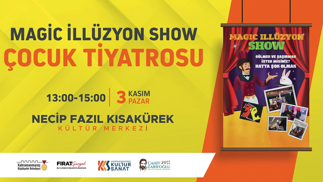 Haydi çocuklar, 'Magic İllüzyon Show' başlıyor