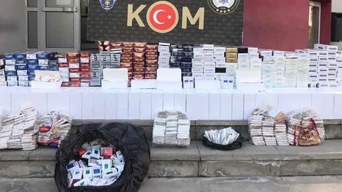 Kaçak sigara ve makaron operasyonunda 2 şüpheli yakalandı