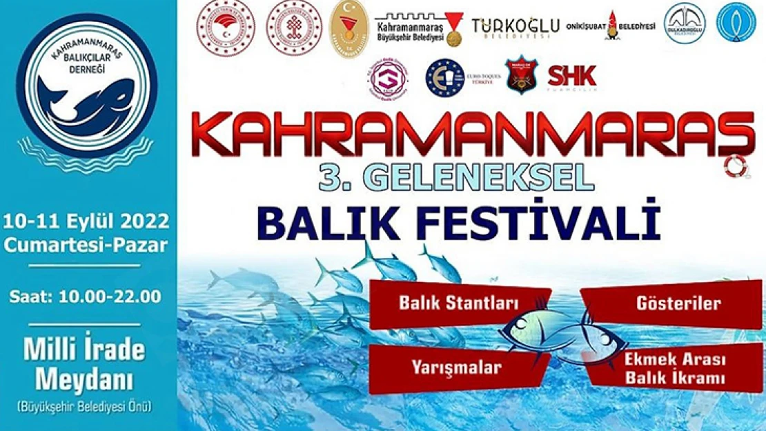 Kahramanmaraş 3. Geleneksel Balık Festivali başlıyor