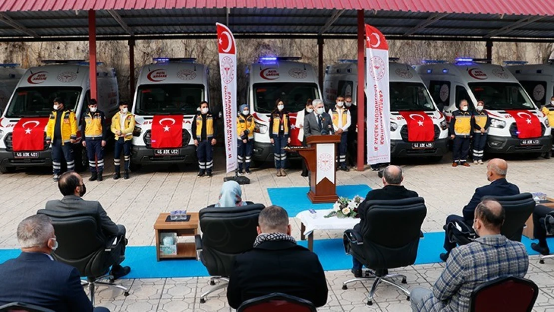 Kahramanmaraş'a 10 yeni ambulans tahsis edildi