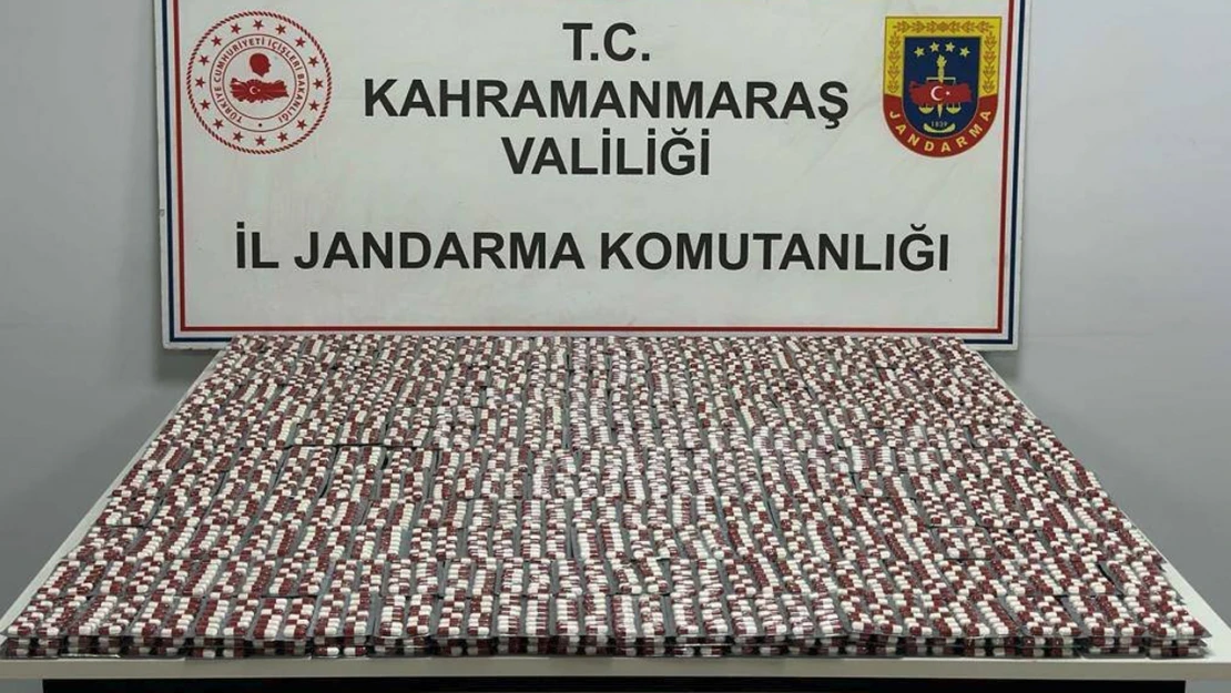 Kahramanmaraş Emniyeti binlerce hap ele geçirdi