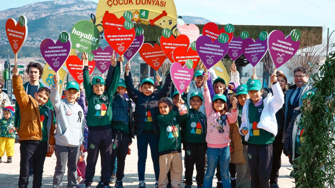 Kahramanmaraş EXPO Çocuk Dünyası'nda fidanlar toprakla buluştu