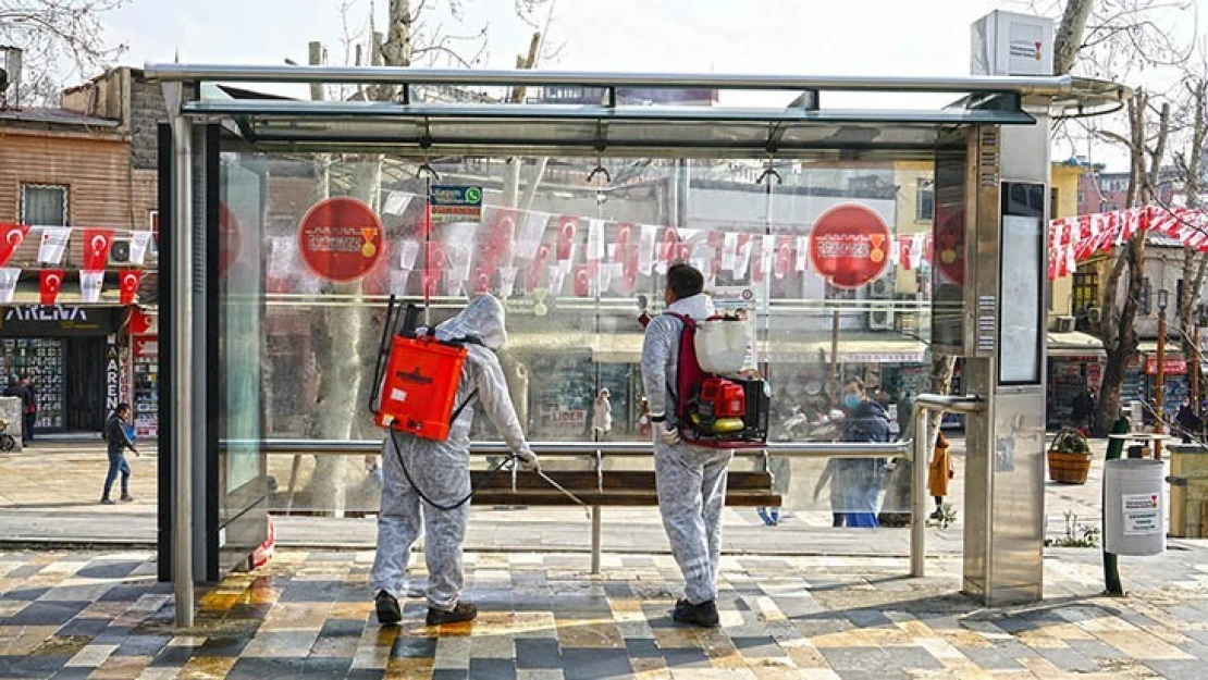 Kahramanmaraş genelinde dezenfeksiyon çalışmaları sürüyor