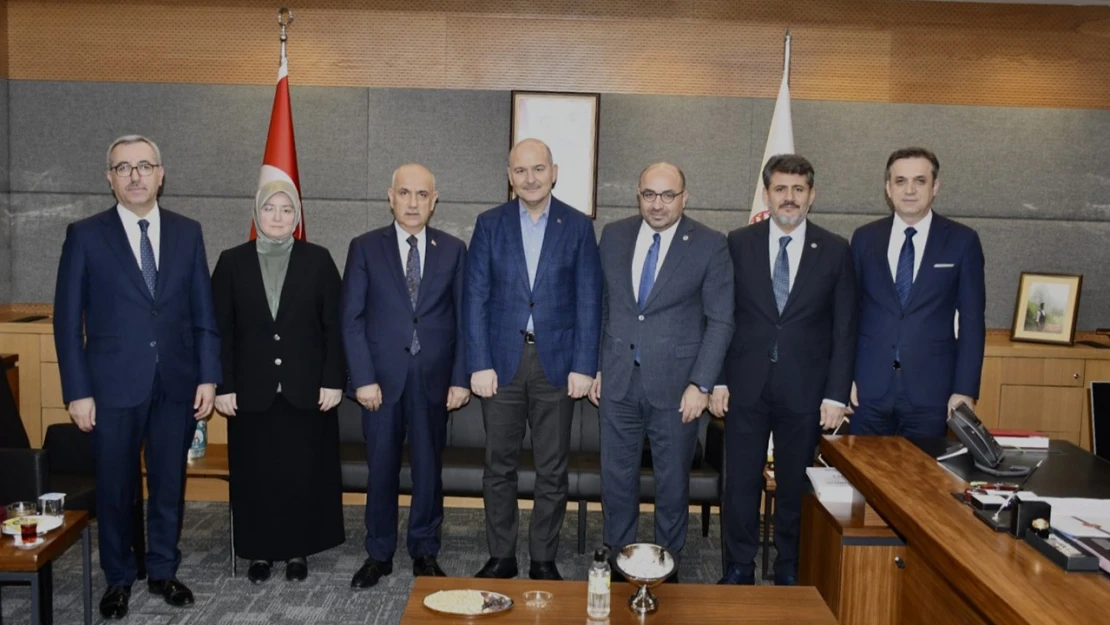 Kahramanmaraş heyetinden Süleyman Soylu'ya ziyaret