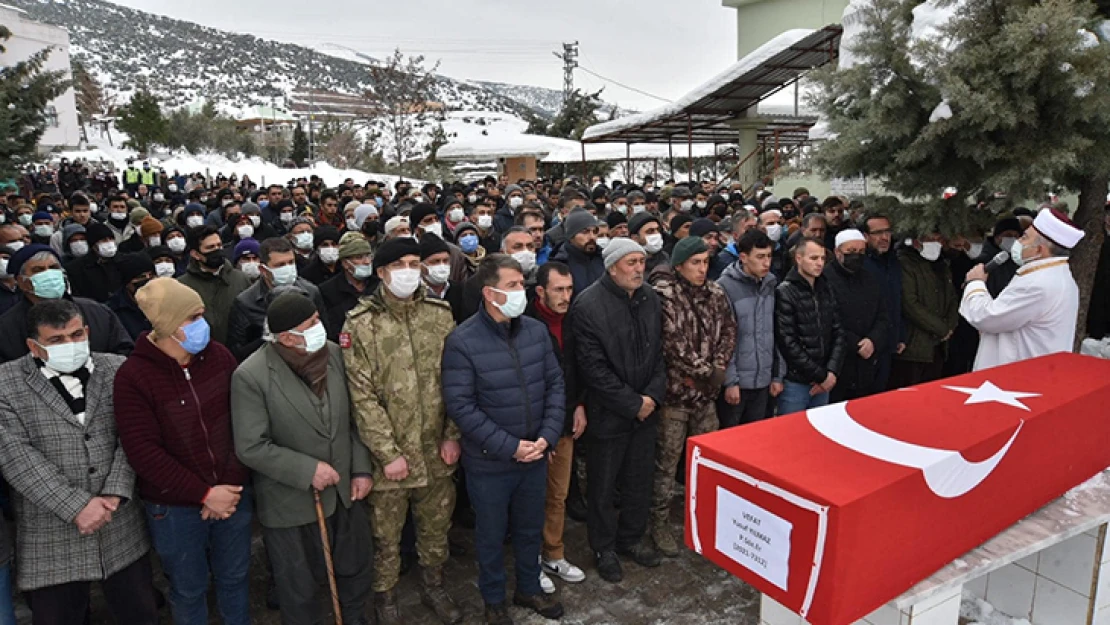 Kahramanmaraş, şehidini son yolculuğuna uğurladı