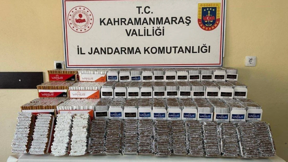 Kahramanmaraş'ta 100 bin adet makaron ele geçirildi