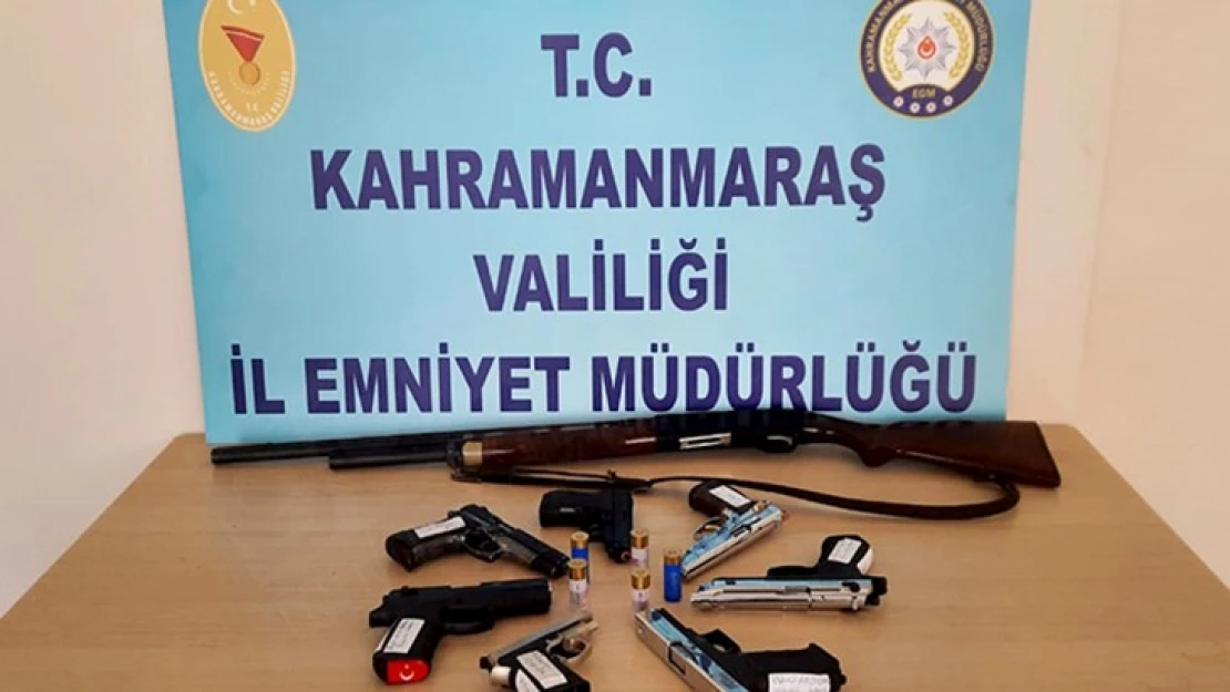 Kahramanmaraş'ta 18 kişide 18 silah ele geçirildi