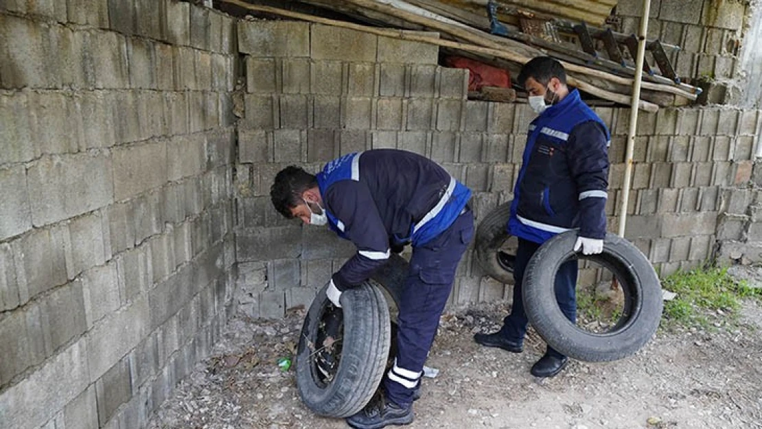 Kahramanmaraş'ta 50 ton atık araç lastiği toplandı