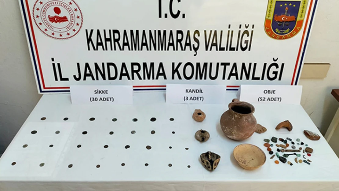 Kahramanmaraş'ta 85 adet tarihi eser ele geçirildi