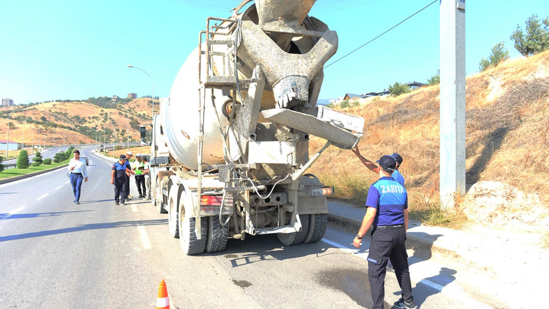 Kahramanmaraş'ta ağır tonajlı araçlara sıkı denetim