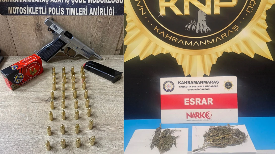 Kahramanmaraş'ta düzenlenen operasyonlarla 112 kişi yakalandı, 62 kişi tutuklama