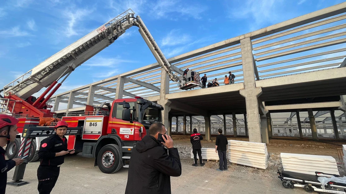 Kahramanmaraş'ta fabrika inşaatında kaza: 2 yaralı