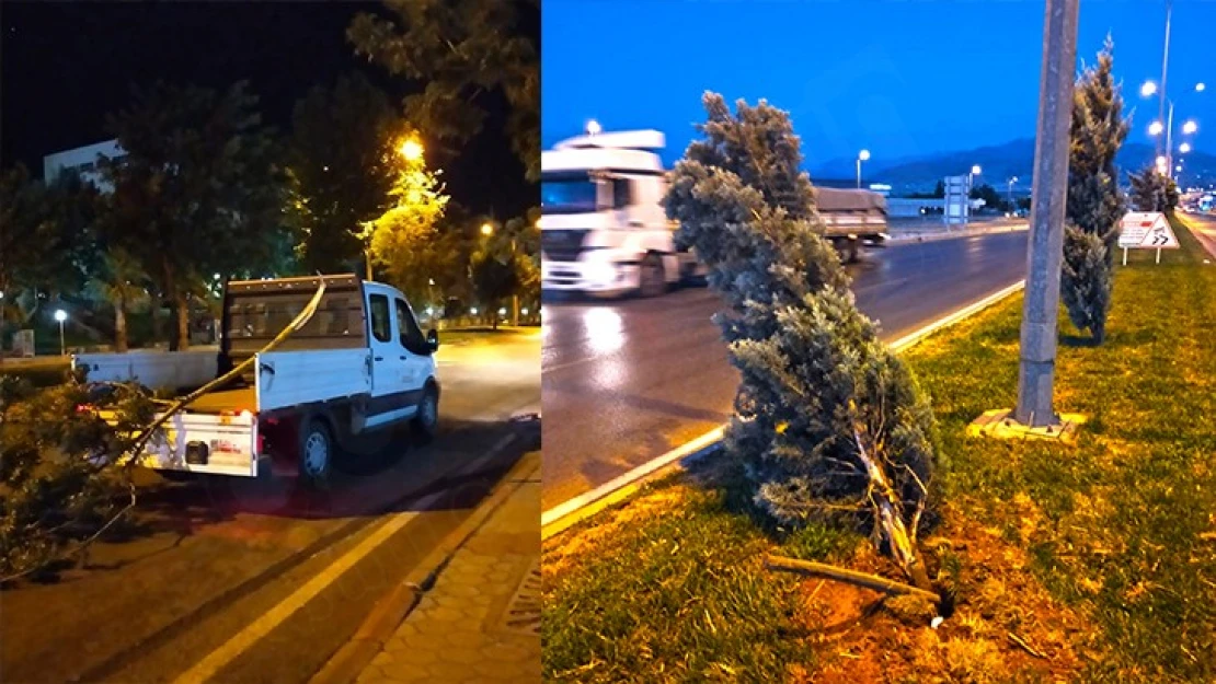 Kahramanmaraş'ta fırtına mesaisi