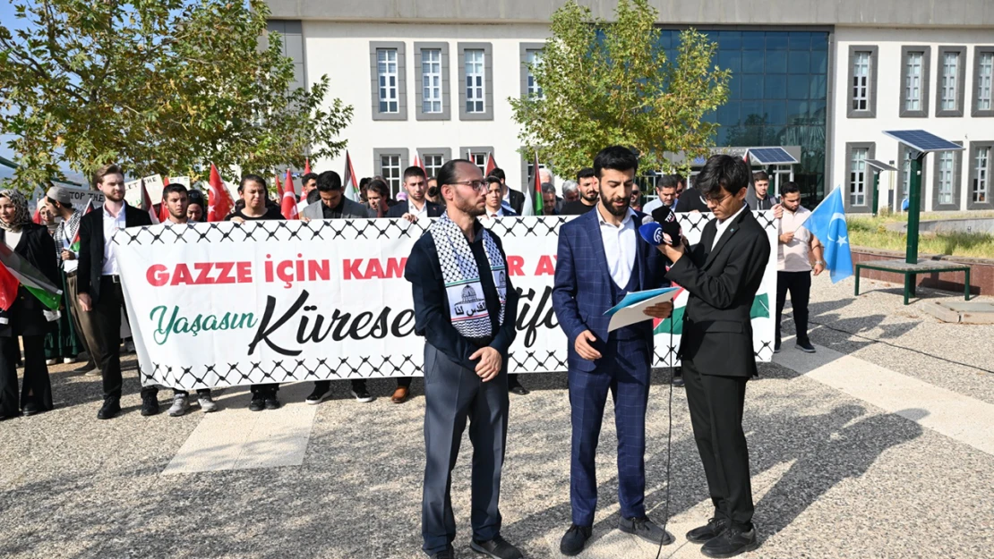 Kahramanmaraş'ta Gazze için bir araya geldiler: Öğrencilerden anma ve destek