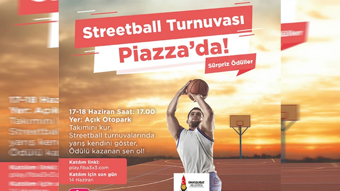 Kahramanmaraş'ta gençlere  Streetball Turnuvası etkinliği