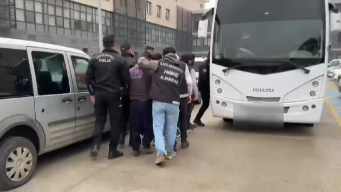 Kahramanmaraş'ta gerçekleşen operasyonda 6 şüpheli tutuklandı