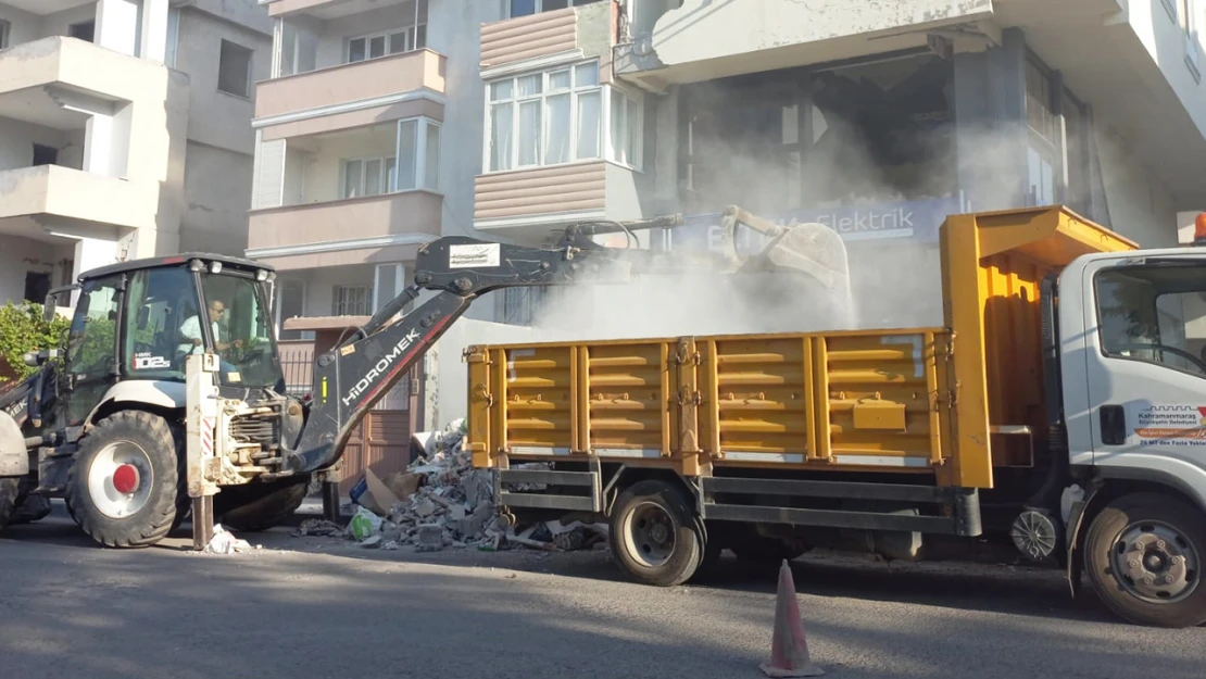 Kahramanmaraş'ta inşaat atıklarıyla mücadele