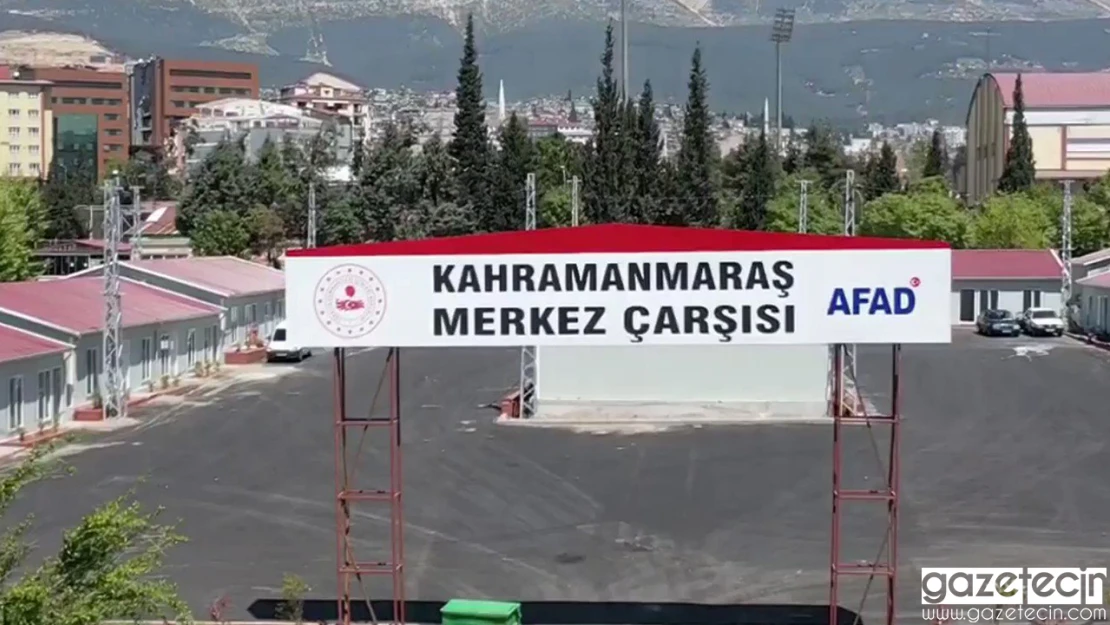 Kahramanmaraş'ta Merkez AFAD Çarşısı'nın tahliyesi için görüşmeler yapıldı