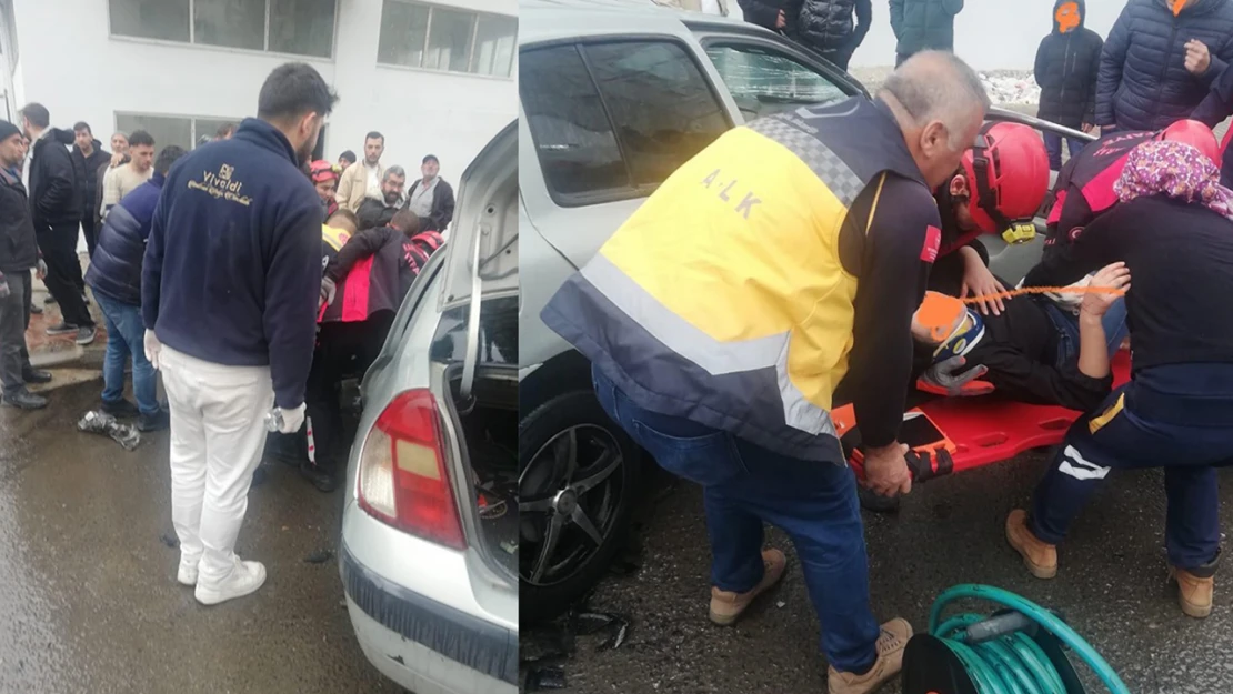 Kahramanmaraş'ta meydana gelen kazada 2 kişi yaralandı