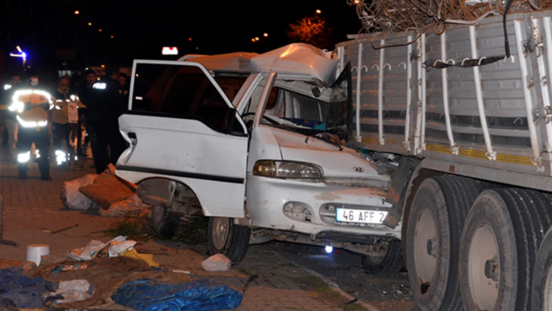 Kahramanmaraş'ta ölümlü kaza