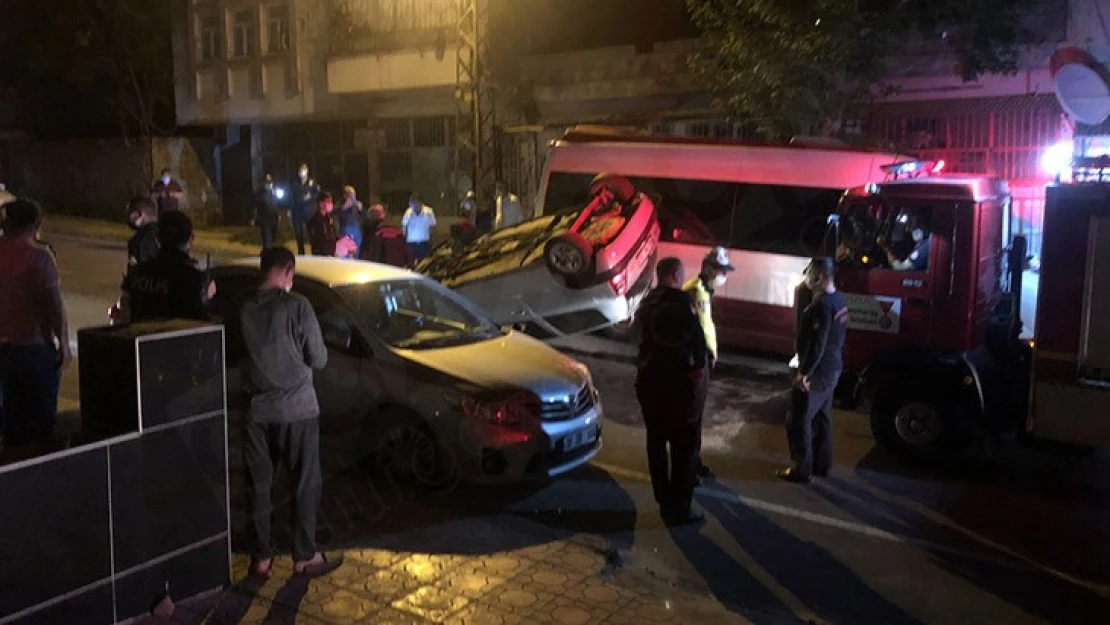 Kahramanmaraş'ta otomobil takla attı: 2 yaralı