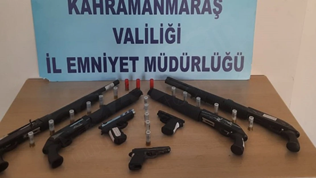 Kahramanmaraş'ta son bir haftada 8 ruhsatsız silah ele geçirildi