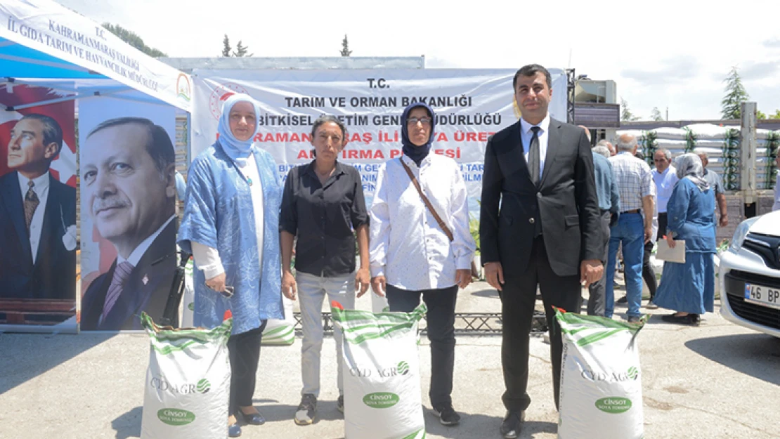 Kahramanmaraş'ta soya tohumu dağıtımı yapıldı