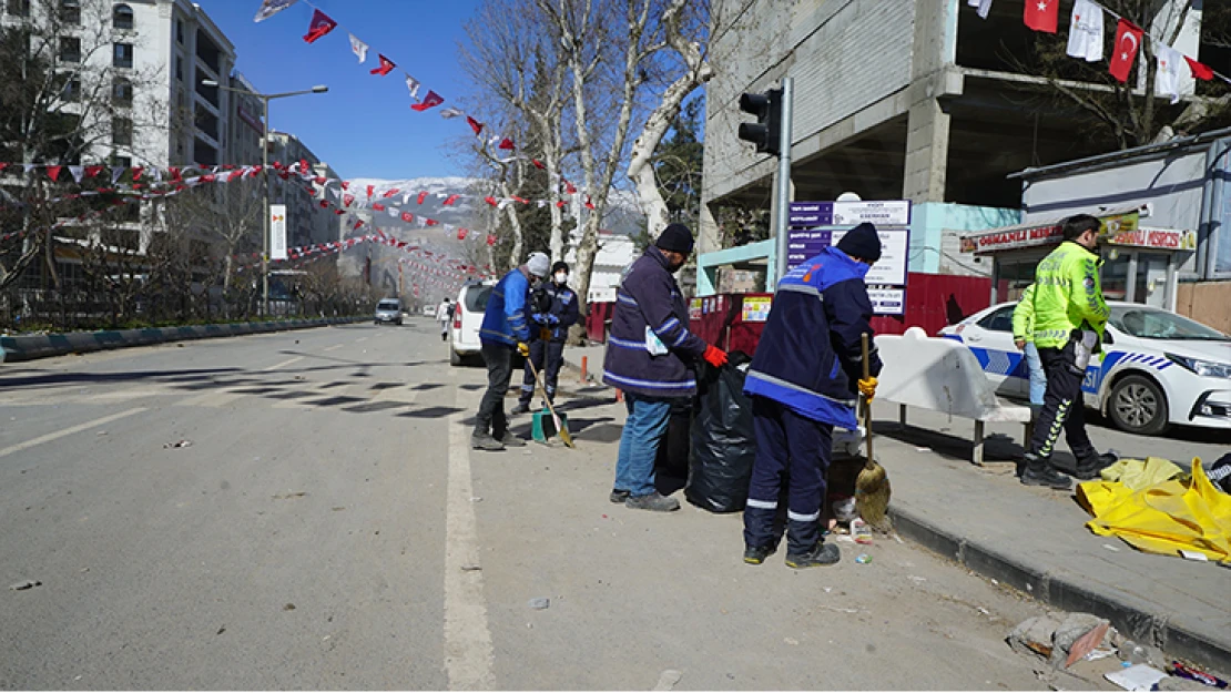 Kahramanmaraş'ta temizlik çalışması başladı