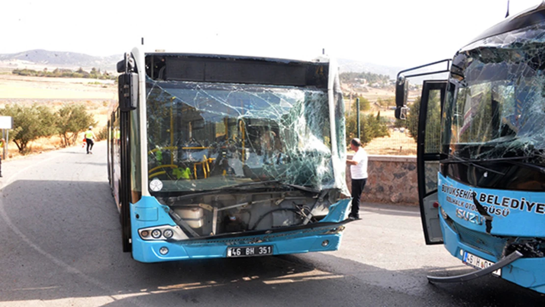 Kahramanmaraş'ta toplu taşıma araçları çarpıştı: 9 yaralı