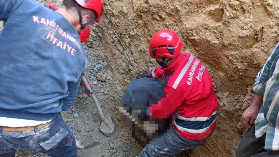 Kahramanmaraş'ta toprak altında kalan baba ve oğlu hayatını kaybetti