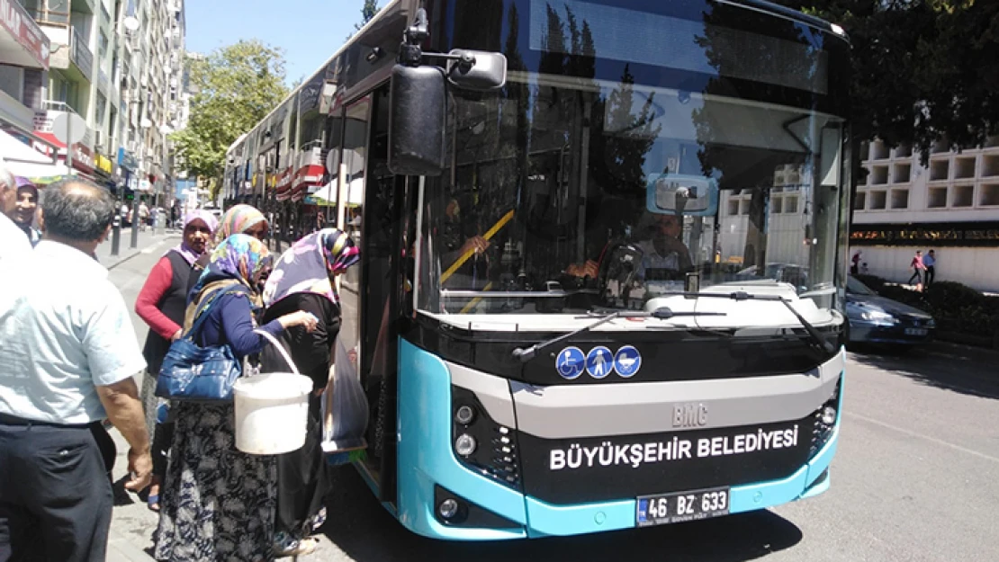 Kahramanmaraş'ta ulaşım bayram boyunca ücretsiz