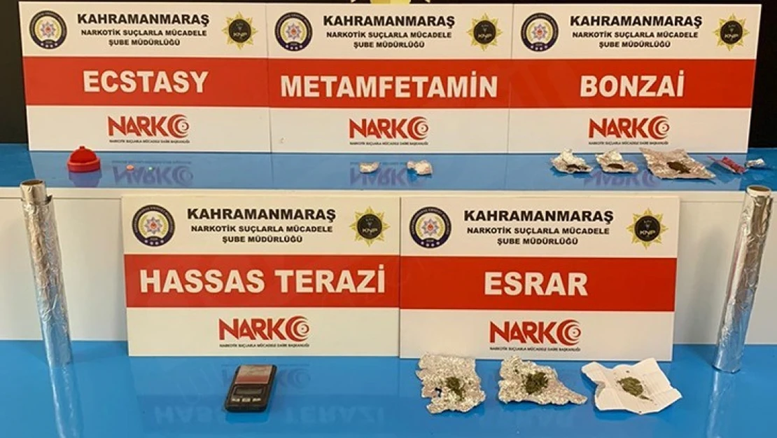 Kahramanmaraş'ta uyuşturucu operasyonu