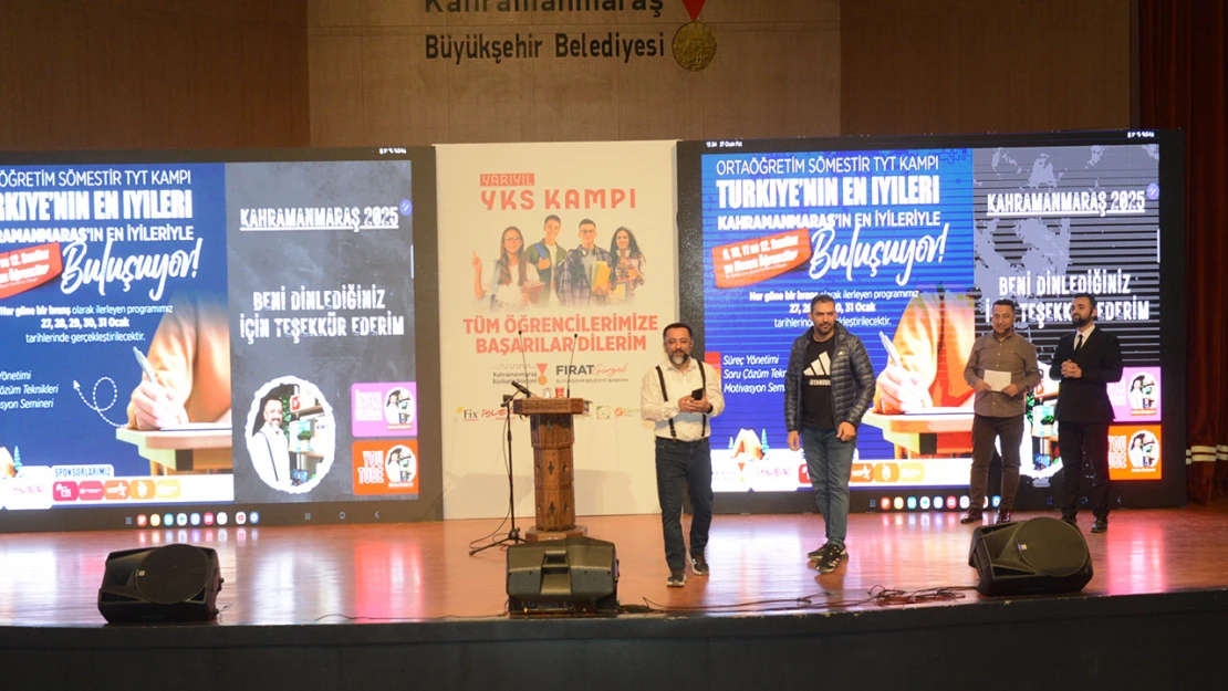 Kahramanmaraş'ta YKS Kampı başladı